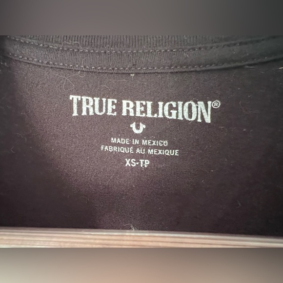 TRUE RELIGION Studio 54 Boyfriend Muscle Sleeveless Tee Tank Woman's Sz XS - Picture 2 of 3